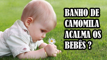 Banho de camomila para bebê realmente acalma os bebês?