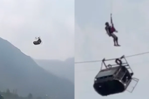 Incidente no Paquistão: Crianças Resgatadas Após Cabo de Teleférico se Romper a 275 Metros de Altura