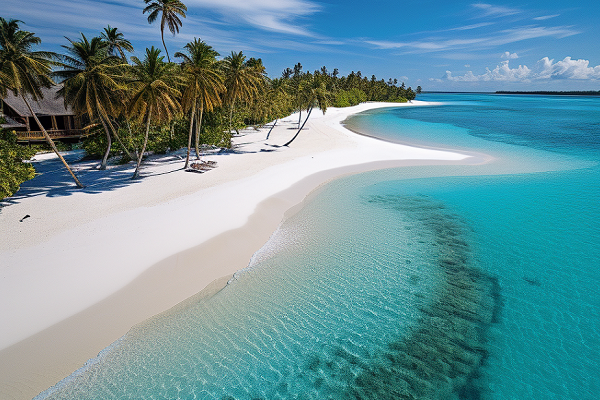 Relaxamento nas Praias Maldivas